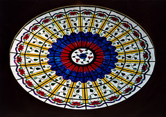 Stained Glass Ceiling Inside the Tropicana Hotel in Atlantic City, Aug. 2006