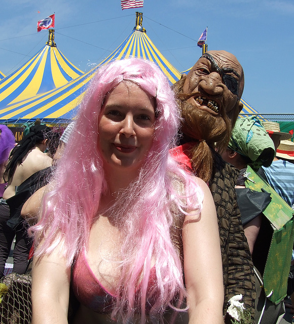 Pink-Haired Mermaid at the Coney Island Mermaid Parade, June 2010