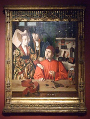 A Goldsmith in his Shop, Possibly Saint Eligius by Petrus Christus in the Metropolitan Museum of Art, January 2008