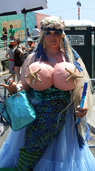 Blonde Mermaid at the Coney Island Mermaid Parade, June 2010