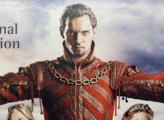 Detail of The Tudors Season 4 Poster in the Subway in Rego Park, March 2010