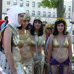 Mermaids in Gold at the Coney Island Mermaid Parade, June 2010