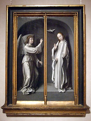 The Archangel Gabriel and the Virgin Annunciate by Gerard David in the Metropolitan Museum of Art, January 2008