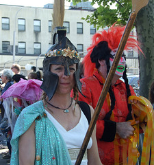 Athena at the Coney Island Mermaid Parade, June 2010