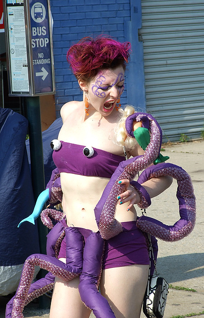 Purple Octopus at the Coney Island Mermaid Parade, June 2010