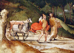 Detail of the Arrival in Bethlehem in the Metropolitan Museum of Art, December 2007