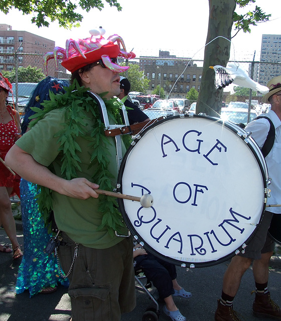 Age of Aquarium Marching Band at the Coney Island Mermaid Parade, June 2010