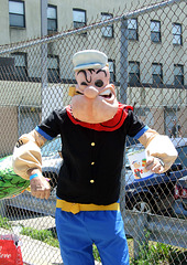 Popeye at the Coney Island Mermaid Parade, June 2010