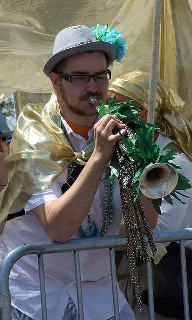 Trumpet Player at the Coney Island Mermaid Parade, June 2010