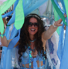 The Brown-Haired Mermaid at the Coney Island Mermaid Parade, June 2010