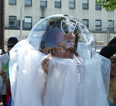 Alien at the Coney Island Mermaid Parade, June 2010