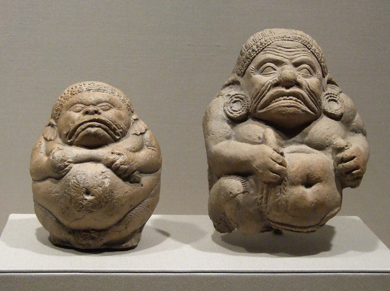 Two Terracotta Rattles in the Form of a Yaksha in the Metropolitan Museum of Art, January 2009