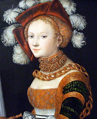 Detail of Judith with the Head of Holofernes by Cranach in the Metropolitan Museum of Art, December 2007