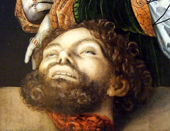 Detail of Judith with the Head of Holofernes by Cranach in the Metropolitan Museum of Art, December 2007