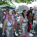 Mermaids in Silver and Pink at the Coney Island Mermaid Parade, June 2010