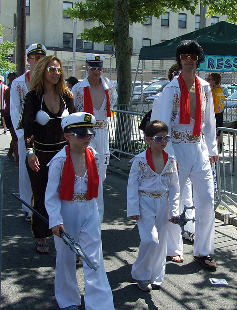 Elvis Group at the Coney Island Mermaid Parade, June 2010