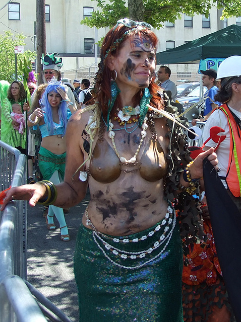 Oil Spill Mermaid at the Coney Island Mermaid Parade, June 2010