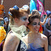 Mermaids with Soda Can Curlers at the Coney Island Mermaid Parade, June 2010