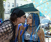 Stealing a Kiss at the Coney Island Mermaid Parade, June 2010
