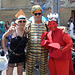 Woman in Black, Metrocard Man and Lobster at the Coney Island Mermaid Parade, June 2010
