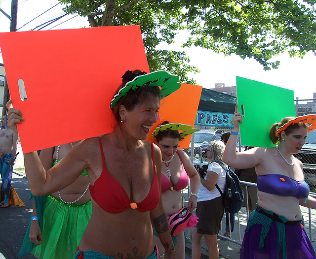 Cutting Board Mermaids at the Coney Island Mermaid Parade, June 2010