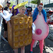 Waffle and Breast at the Coney Island Mermaid Parade, June 2010