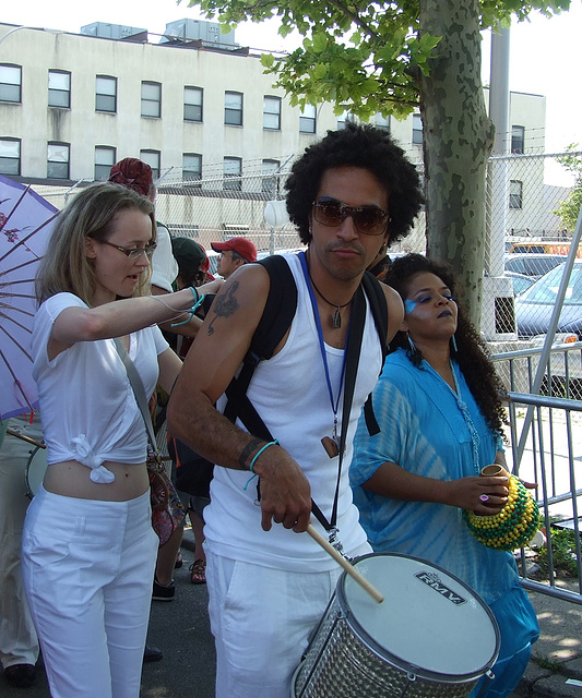 Drummer at the Coney Island Mermaid Parade, June 2010