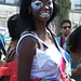Mermaid in Red, White, and Blue at the Coney Island Mermaid Parade, June 2010