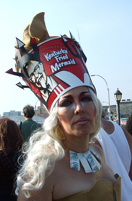 Kentucky Fried Mermaid at the Coney Island Mermaid Parade, June 2010