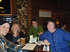 celebration dinner at Fishy Pub