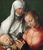 Detail of Virgin and Child with Saint Anne by Durer in the Metropolitan Museum of Art, January 2010