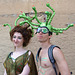 Medusa and a Male Gorgon at the Coney Island Mermaid Parade, June 2010