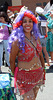 Mermaid in Red with Purple Hair at the Coney Island Mermaid Parade, June 2010