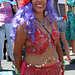 Mermaid in Red with Purple Hair at the Coney Island Mermaid Parade, June 2010