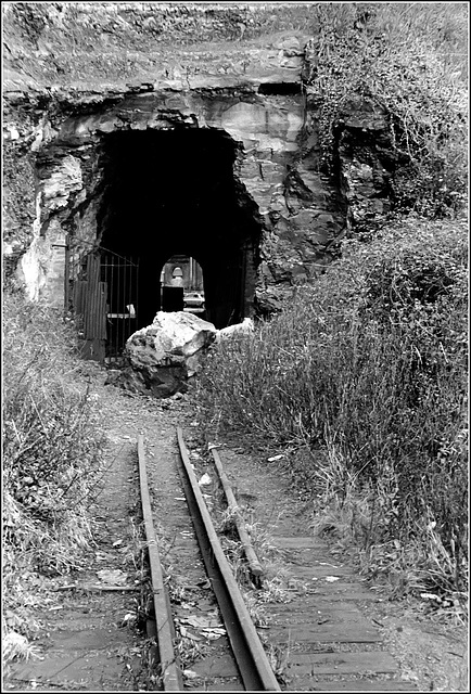 Rock hewn tunnel at Barry Island