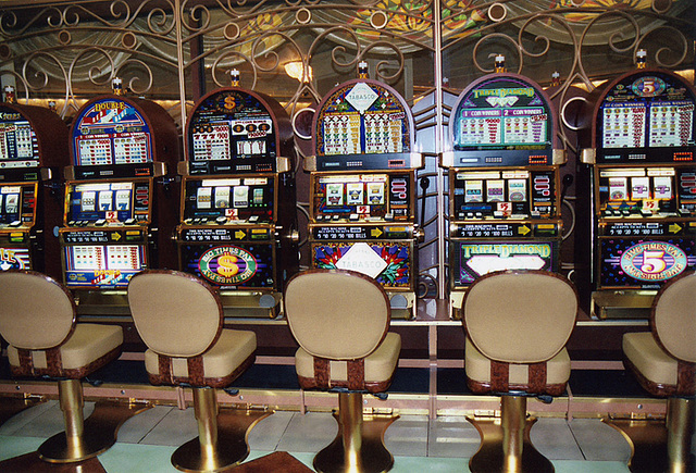 Slot Machines Inside the Tropicana Hotel in Atlantic City, Aug. 2006
