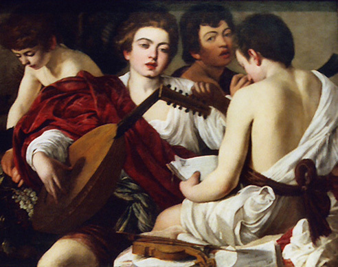 The Musicians by Caravaggio in the Metropolitan Museum of Art, Feb. 2007