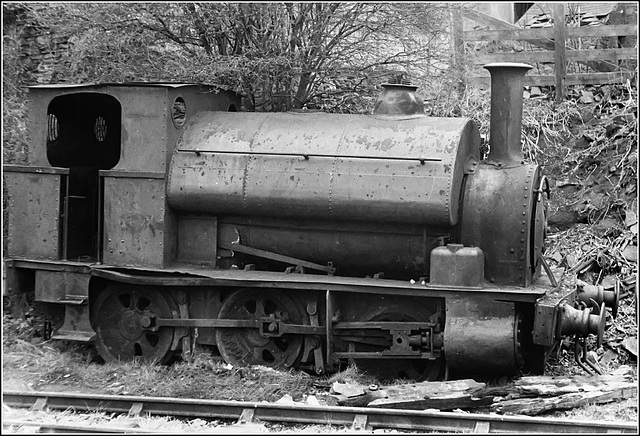 Derelict steam engine