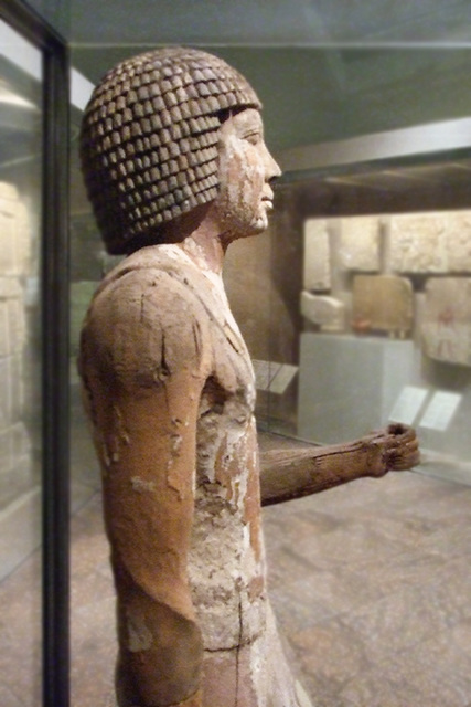 Detail of a Statue of the Overseer of the Granary, Kaiemsenuwy in the Metropolitan Museum of Art, December 2007