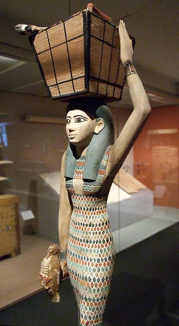 Detail of a Statuette of an Offering Bearer in the Metropolitan Museum of Art, May 2008