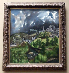 View of Toledo by El Greco in the Metropolitan Museum of Art, December 2007