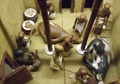 Detail of a Tomb Model of an Egyptian Slaughter House in the Metropolitan Museum of Art, December 2007