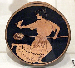 Kylix Fragment with a Maenad and a Dove in the Metropolitan Museum of Art, May 2009