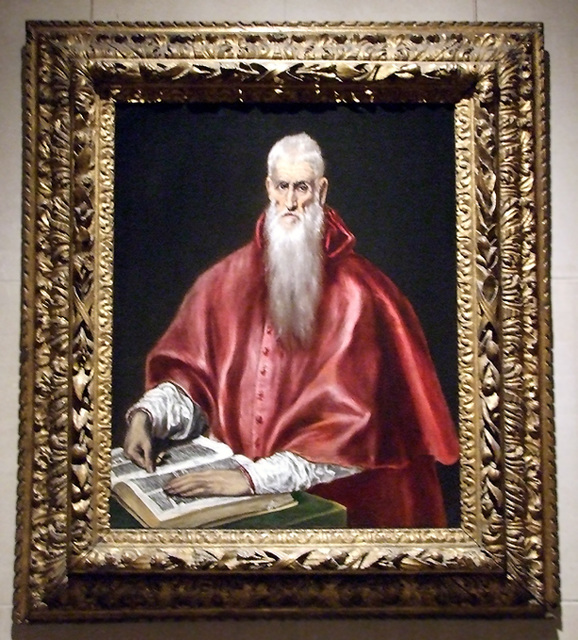 Saint Jerome as Cardinal by El Greco in the Metropolitan Museum of Art, January 2008