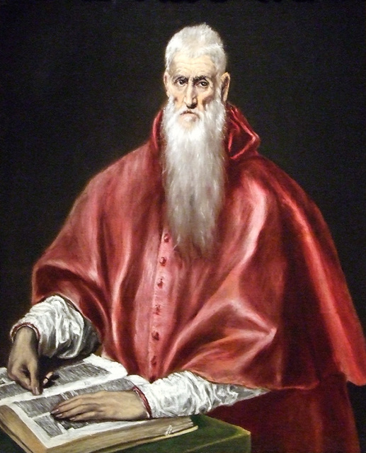 Saint Jerome as Cardinal by El Greco in the Metropolitan Museum of Art, January 2008