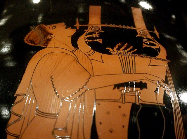 Detail of a Terracotta Amphora Attributed to the Berlin Painter in the Metropolitan Museum of Art, December 2007