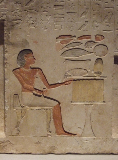 Detail of a Carved Slab from a Funerary Chapel in the Metropolitan Museum of Art, November 2010