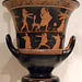 Terracotta Calyx Krater by the Persephone Painter with Odysseus and Circe in the Metropolitan Museum of Art, Sept. 2007