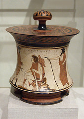 Terracotta Pyxis by the Penthesilea Painter in the Metropolitan Museum of Art, July 2007