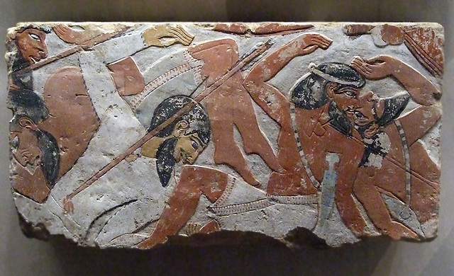 Relief from a Battle Scene in the Metropolitan Museum of Art, August 2008